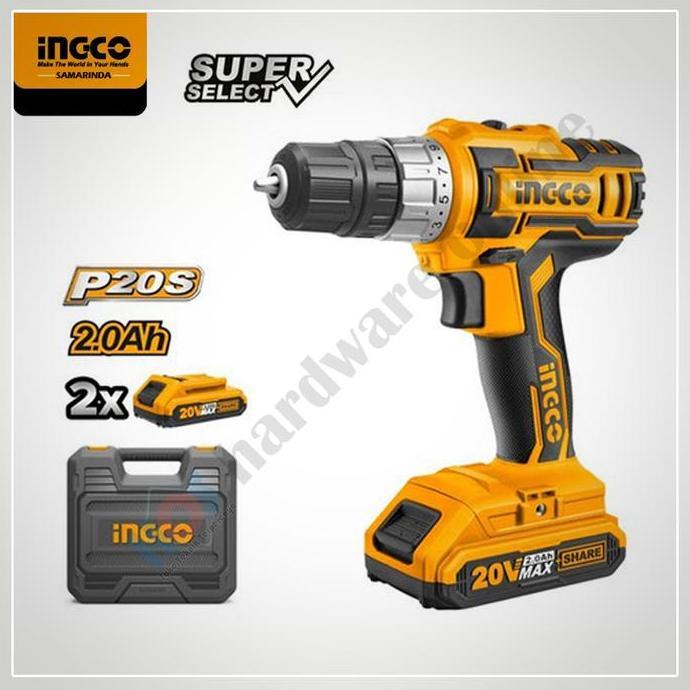 hanya disini] Mesin Bor Impact drill 10mm cordless Eco INGCO CIDLI200215