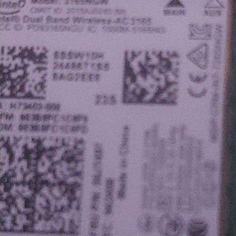 Card Intel Dual Band Wireless-AC 3165 (Model: 3165NGW)