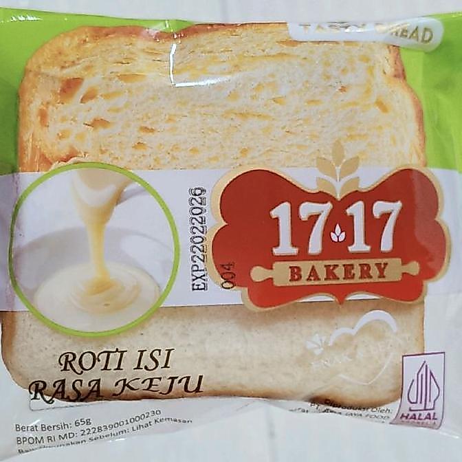 Roti panggang 17.17 bakery 60+3pcs mix varian rasa(65g)