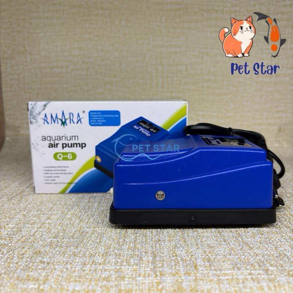 Air Pump Aquarium Amara Q6 / Pompa Udara / Amara Q6