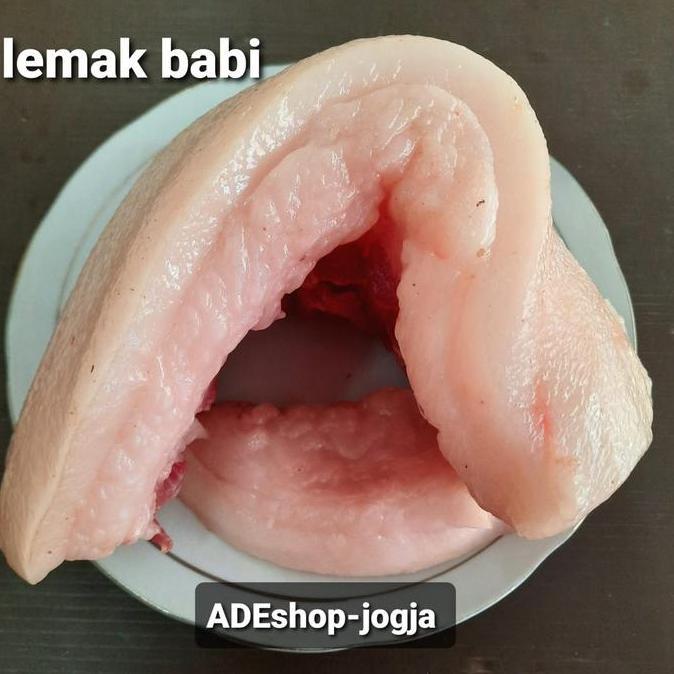 lemak babi b2 lard mentah minyak pork fat mentah 250 gr