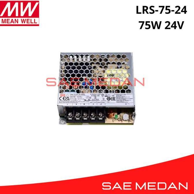 TERMURAH - Power Supply LRS-75-24 LRS 75 24 Meanwell 75W 24V