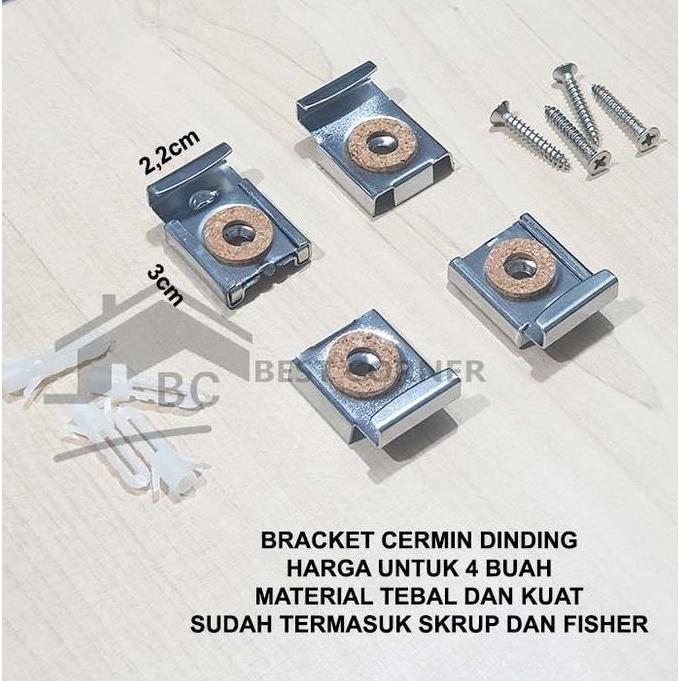 Zeee- Bracket Cermin Dinding / Bracket Kaca Tempel Tembok