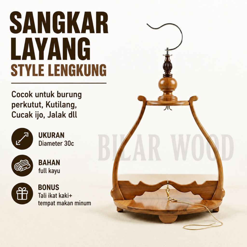 Sangkar layang model lengkung - Sangkar burung burung perkutut trucuk kutilang estetik terbaru