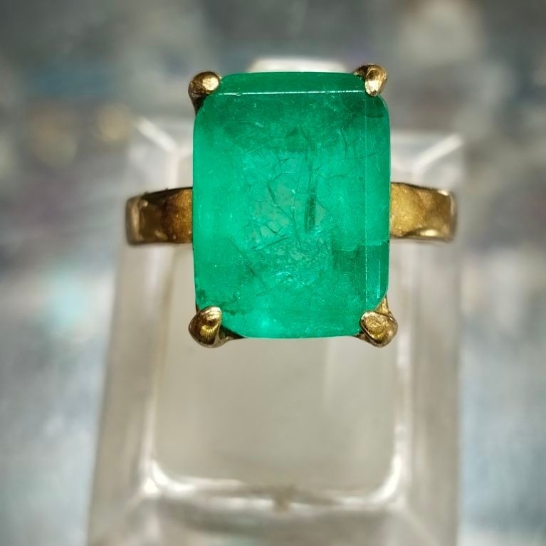 Cincin Batu Permata Natural Zamrud Catam Super Istimewa