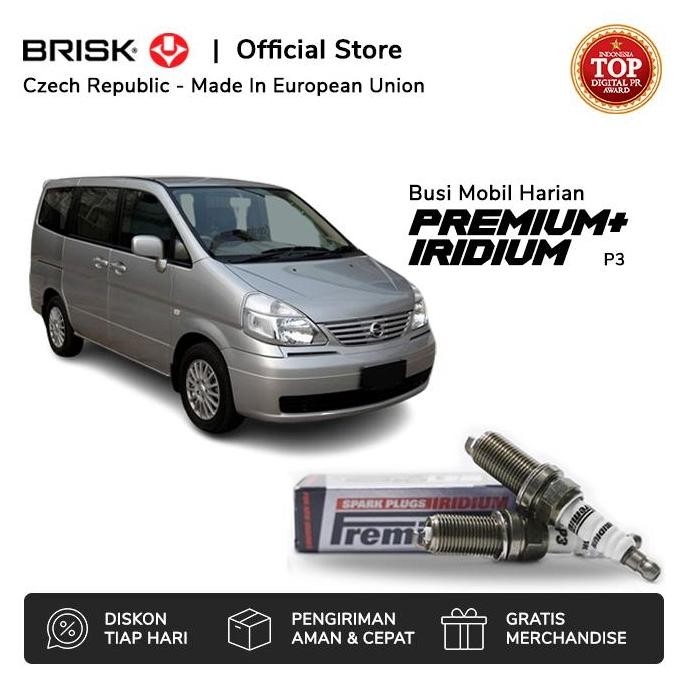Busi Mobil Nissan Serena C24 BRISK Premium Iridium P3