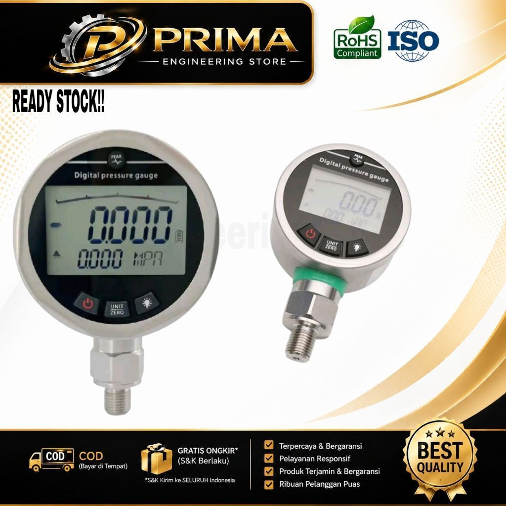 Digital Pressure Gauge 600 Bar Hydraulic Test Pressure Gauge