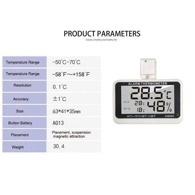 Termometer Ruangan Freezer Digital Kulkas Termometer Kulkas Digital