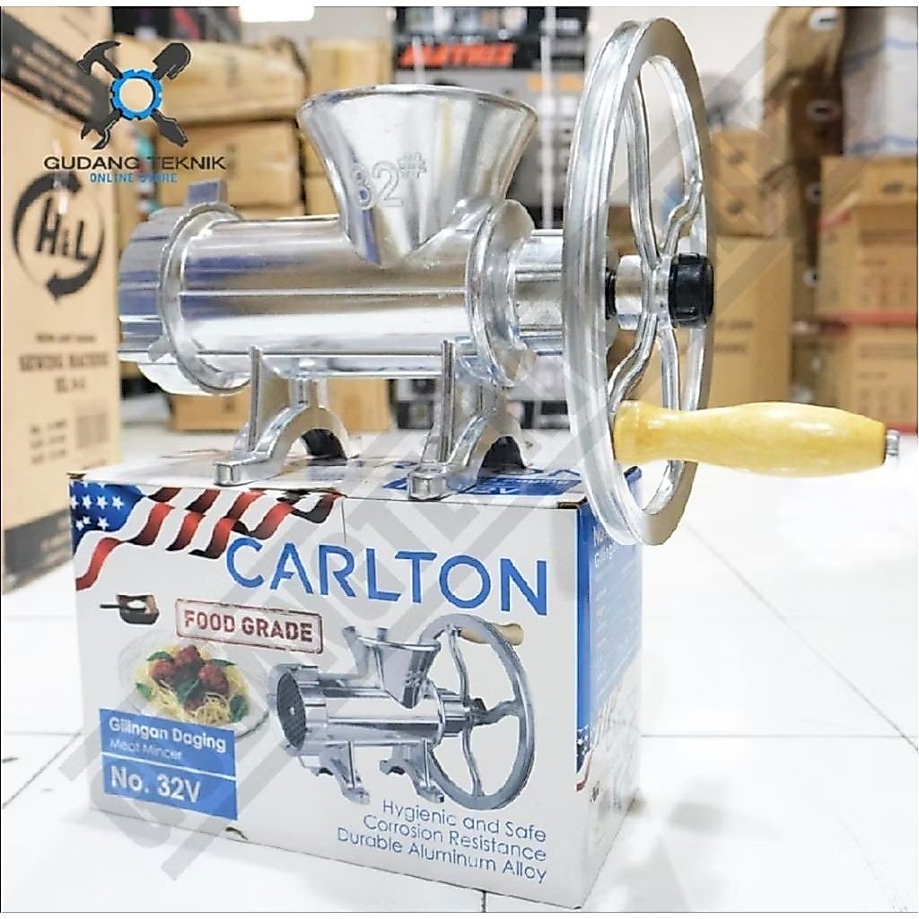 Carlton No.22 No32v No.42 Gilingan Daging Manual 32B / Alat Penggiling Daging Manual Carlton No 32 G