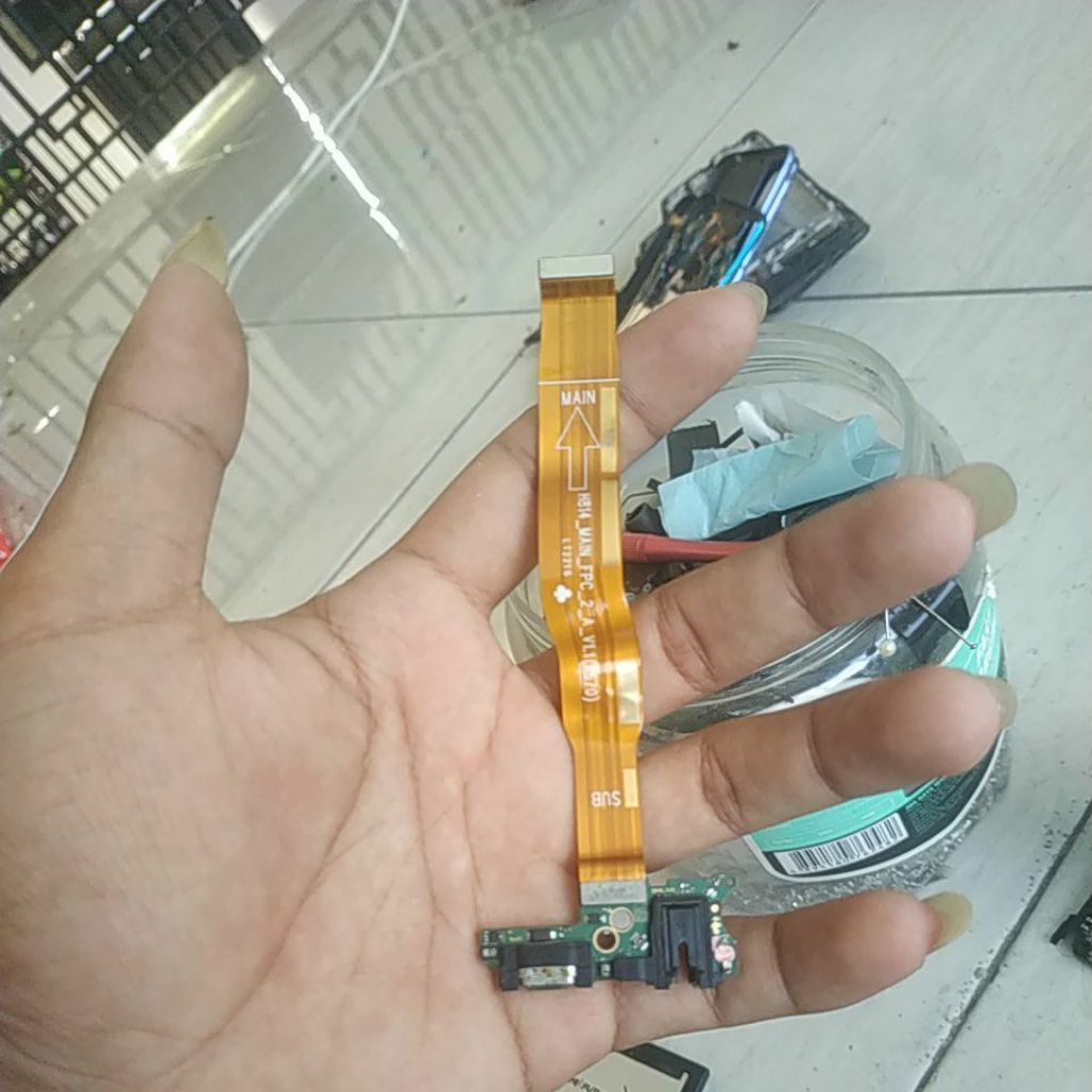fleksibel board cas bekas infinix note 12 G96 kurang kabel