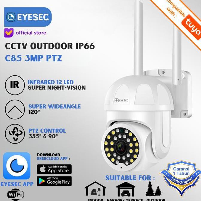 Handx- Eyesec Cctv Outdoor 1080P Ip66 Stc Ip Camera Cctv Wifi Eyesec Apps Tuya