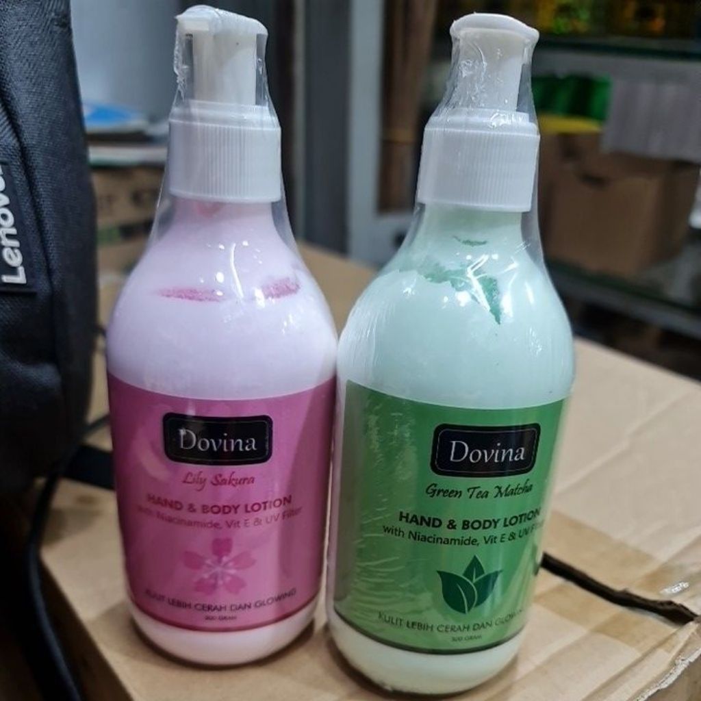 Lotion Dovina Lily Sakura dan Green Tea Original Murah