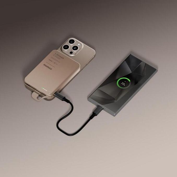 Power- Momax Powerbank Magnetic 1-Power F.Pass+ Ccc Fast Charging For Samsung Iphone 5000 10000 2000