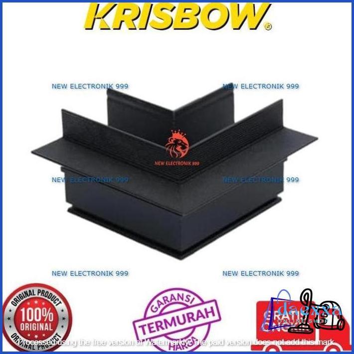 KRISBOW PART KONEKTOR REL LAMPU SOROT L RECESSED HIGH HITAM ASLI