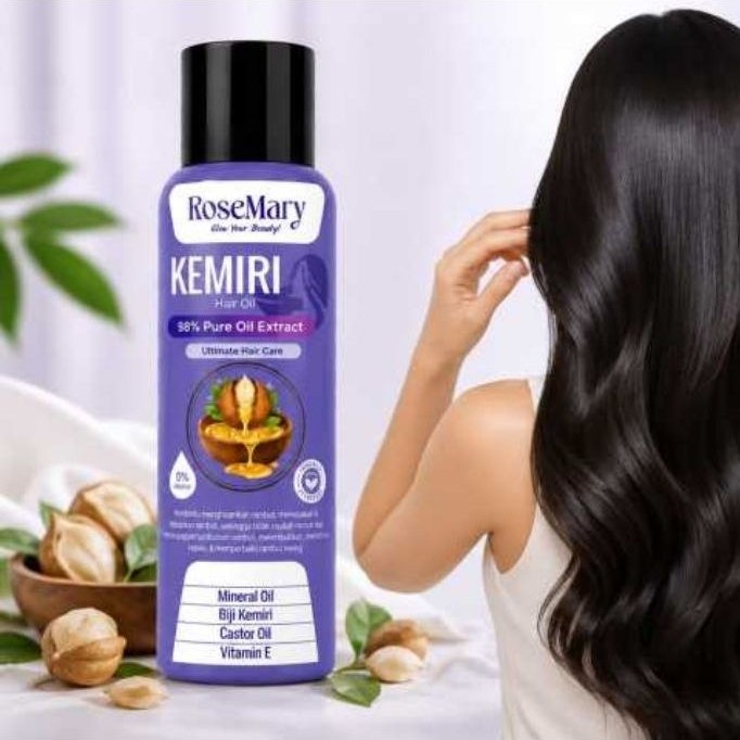 ROSEMARY KEMIRI HAIR OIL 98% pure oil extract