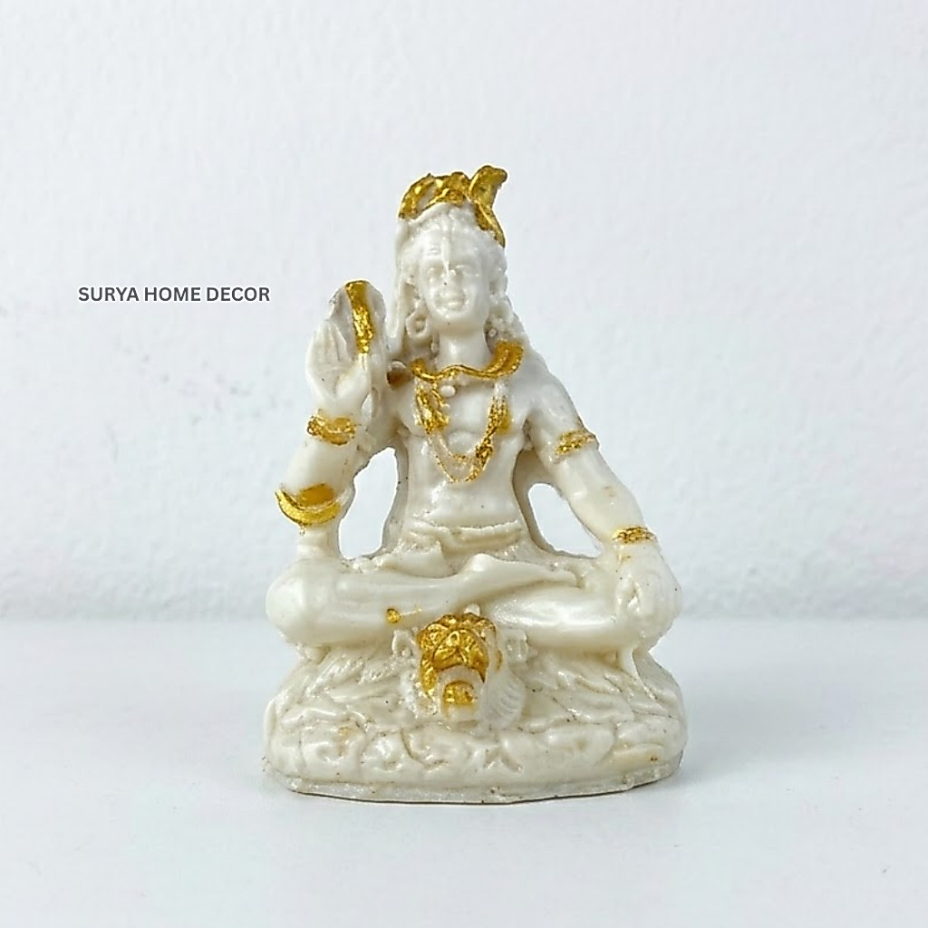 Patung Dewa Siwa Resin mini 10 cm - Patung Siwa - Patung Dewa Siwa - Mahadev Statue - Patung Dewa De