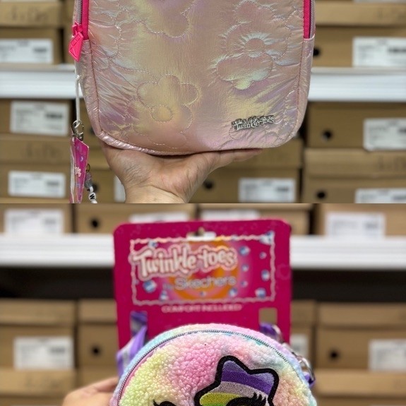 TAS RANSEL SKECHERS TWINKLE TOES MINI BACKPACK KIDS PINK ORIGINAL BAG SKECHERS