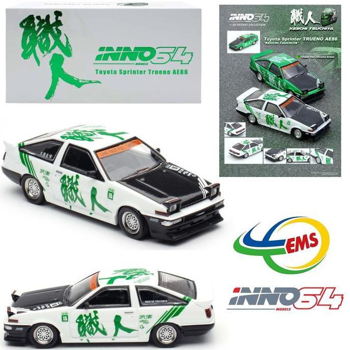 IN64-AE86-KT - INNO64 1/64 TOYOTA SPRINTER TRUENO AE86 "KEIICHI TSUCHIYA" SMETOY