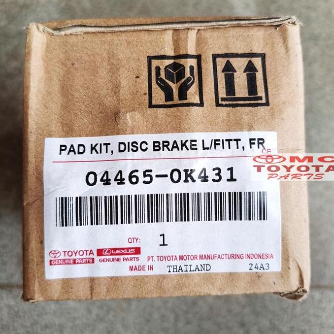 :=:=:=:=] Brake Pad Kampas Rem Depan Innova Reborn Original 04465-0K431