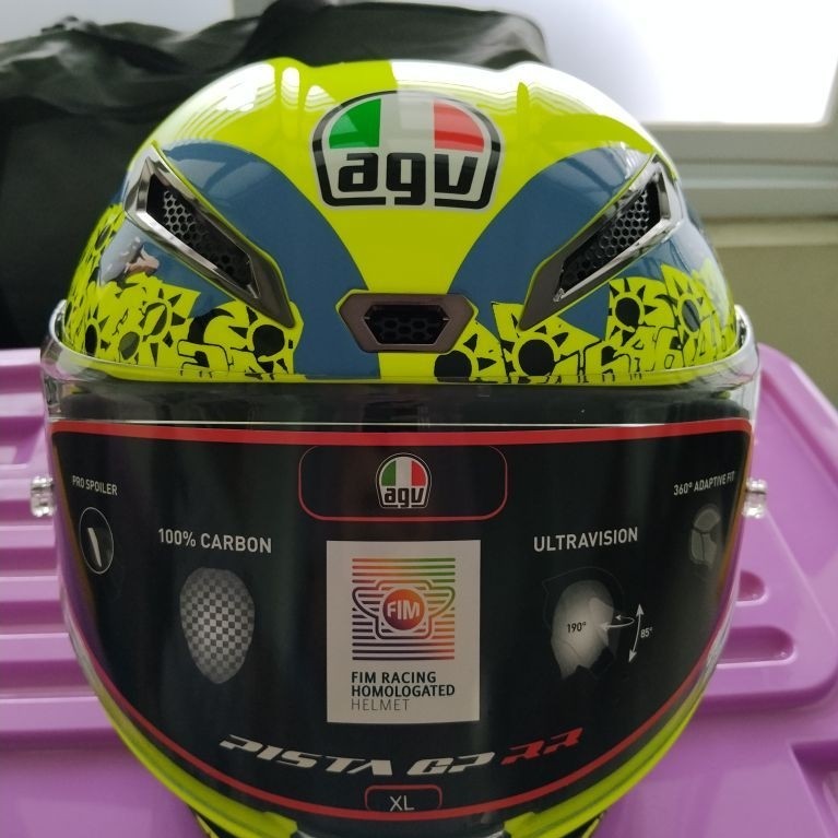 Helm Full Face AGV Pista 22 FIM Racing Homologated 100% Carbon Ultravision XL