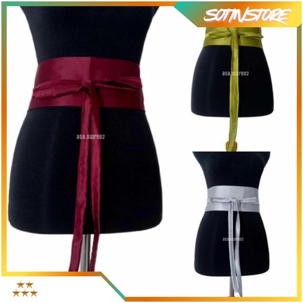 Obi Belt Polos Satin/Obi Kebaya/Obi Tokyo/Obi Kyoto ASA Gratis Ongkir