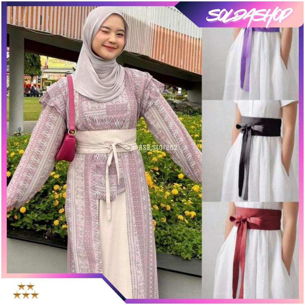 Obi Belt Polos Satin/Obi Kebaya/Obi Tokyo/Obi Kyoto ASA Best Seller