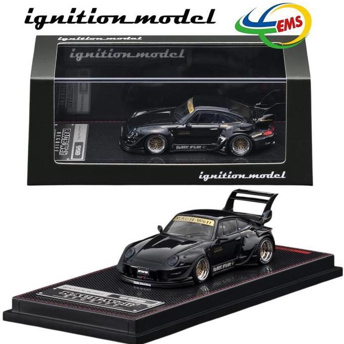 IG3870 - IGNITION MODEL 1/64 PORSCHE RWB 993 BLACK SMETOY