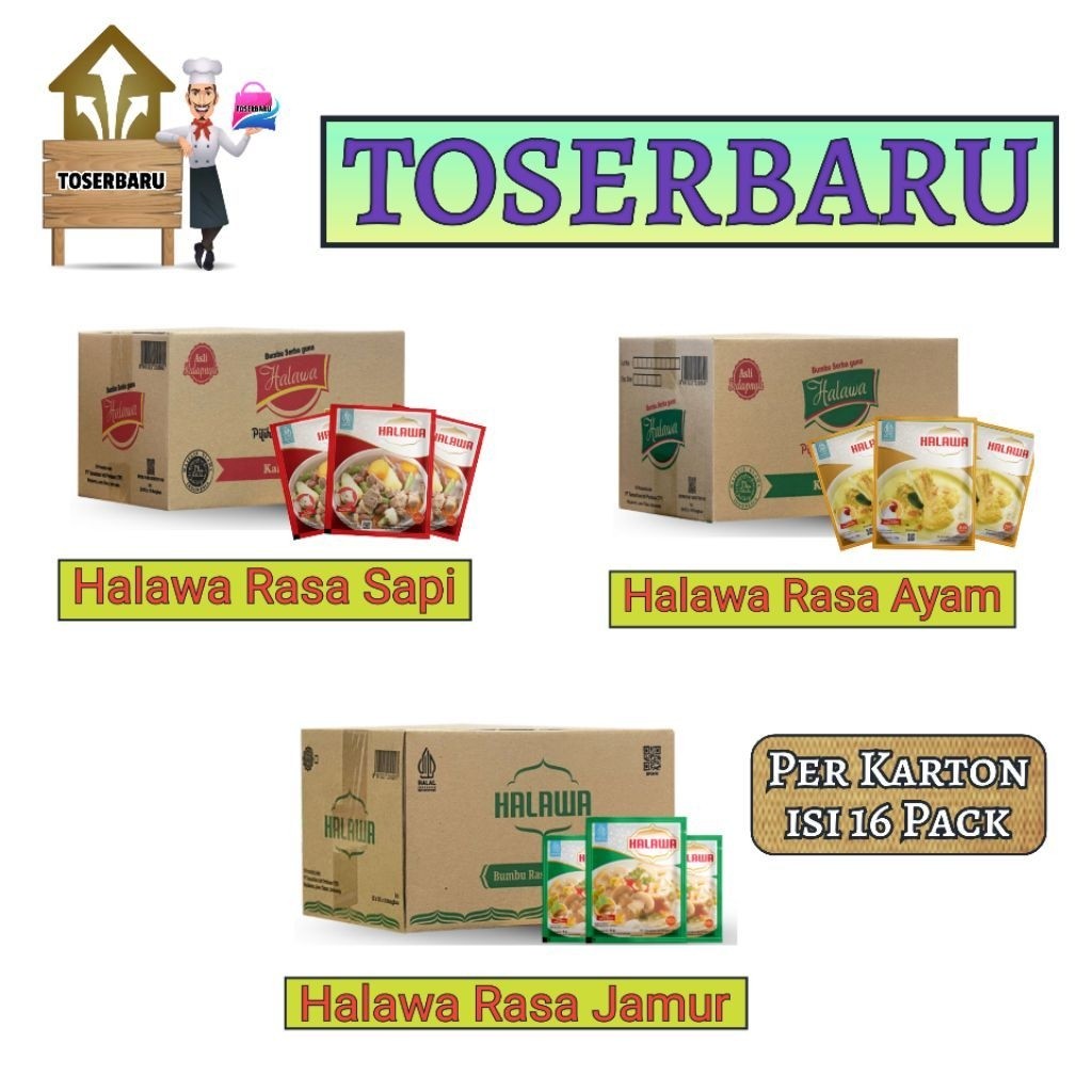 HALAWA BUMBU MASAK SERBAGUNA ( PER KARTON )