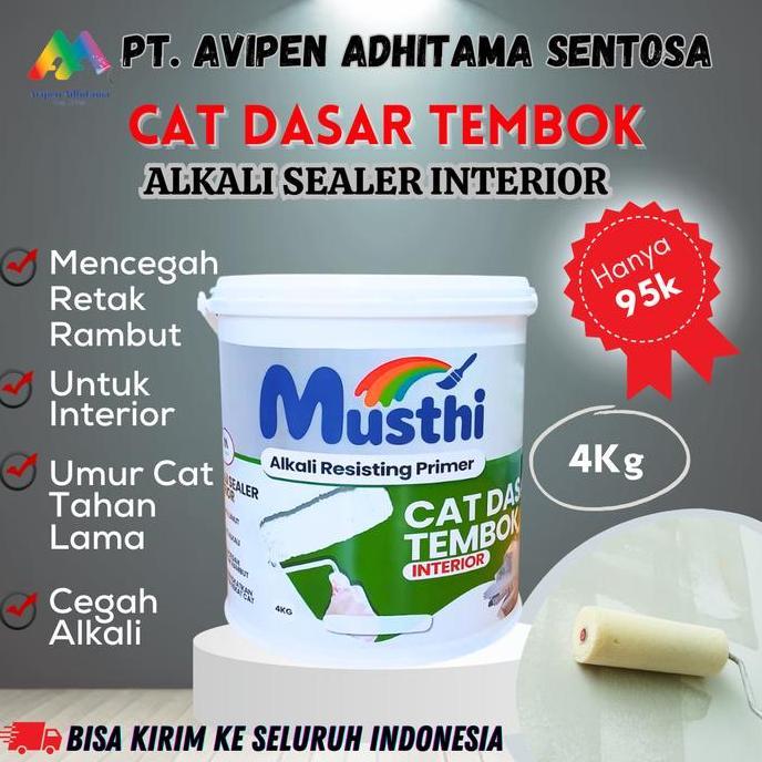 Cat Dasar Tembok Alkali Sealer Interior Musthi Paint 5 Kg Cat Alkali Sealer