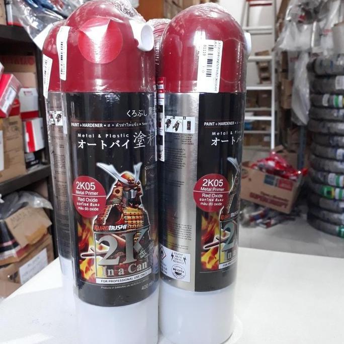 Samurai Paint Epoxy 2K05 Epoxy Metal Primer Red #2K05 Cat Aerosol Kualitas Kompresor