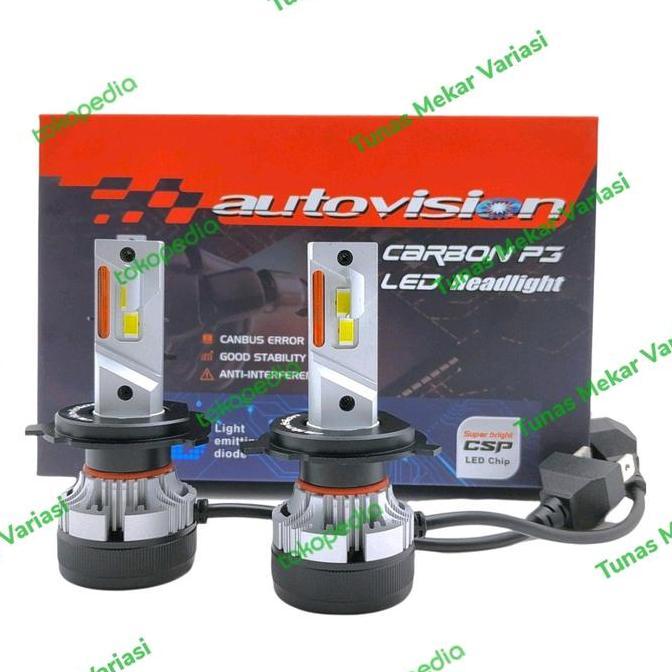 Autovision Led H4 Carbon P3 5700K 58Watt