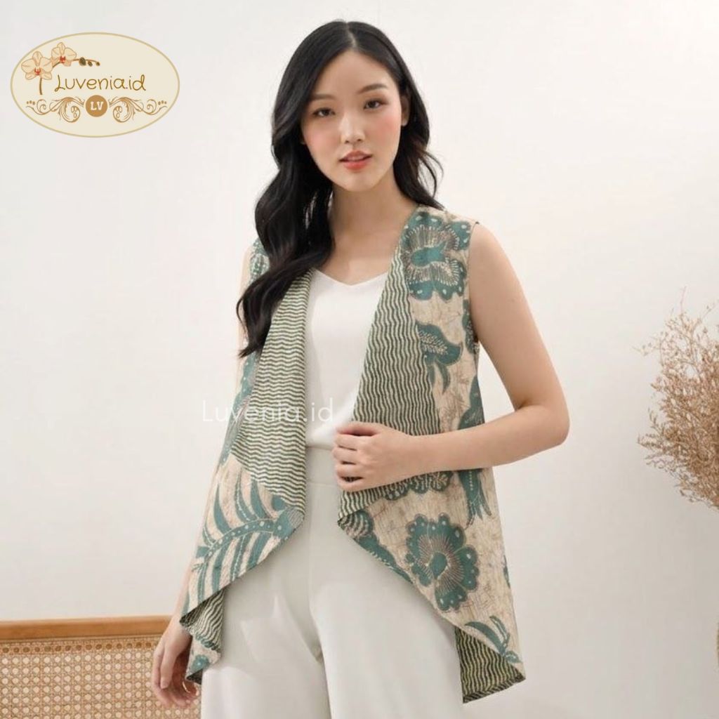 Atasan Batik Wanita 158 BHK - Batik Modern / Seragam Batik / Batik Wanita / Outer Batik / Batik Coup