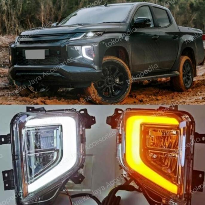 Fog Lamp Triton L200 2019 2020 2 2022 LED DRL Foglamp Triton 2019