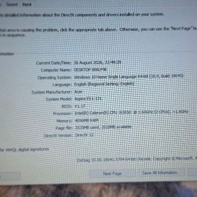 Notebook Acer