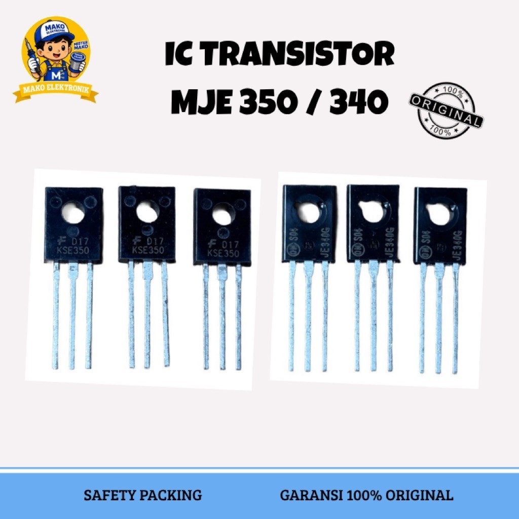 IC TRANSISTOR MJE 340 / 350 ASLI ORIGINAL TR MJE340 MJE350