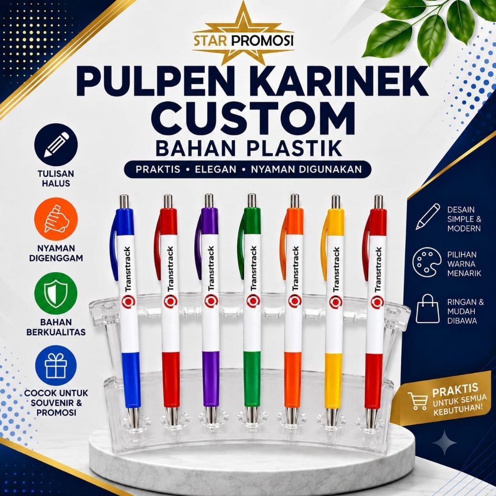 pen carinex custom logo/pulpen custom/souvenir pulpen/pulpen cetak logo/bolpoint custom