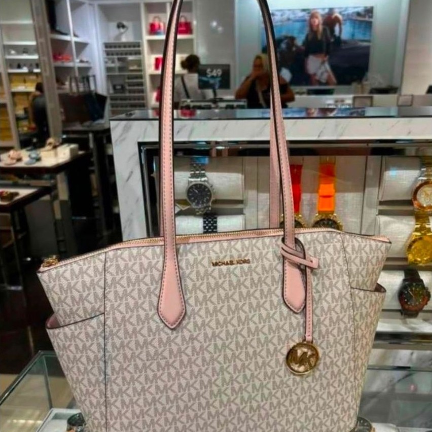 Tas MK jet set travel lg chain shoulder tote 28-40*8.5**24.5