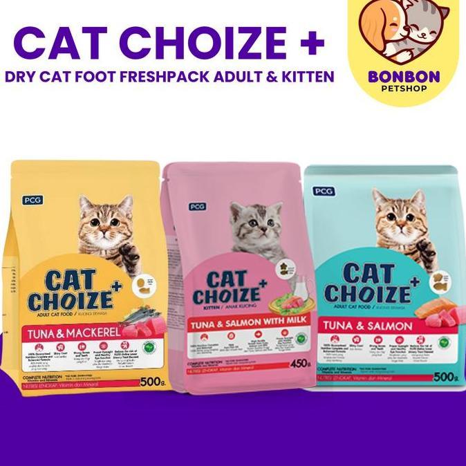 BAROSSHOP991 - CAT CHOIZE PLUS ADULT TUNA DAN CAT CHOIZE KITTEN TUNA & SALMON