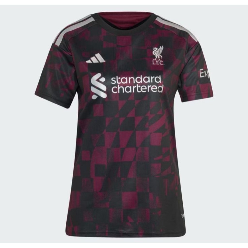 adidas Liverpool FC 26/27 Third Jersey Womens Black BNWT Original Resmi KE8287
