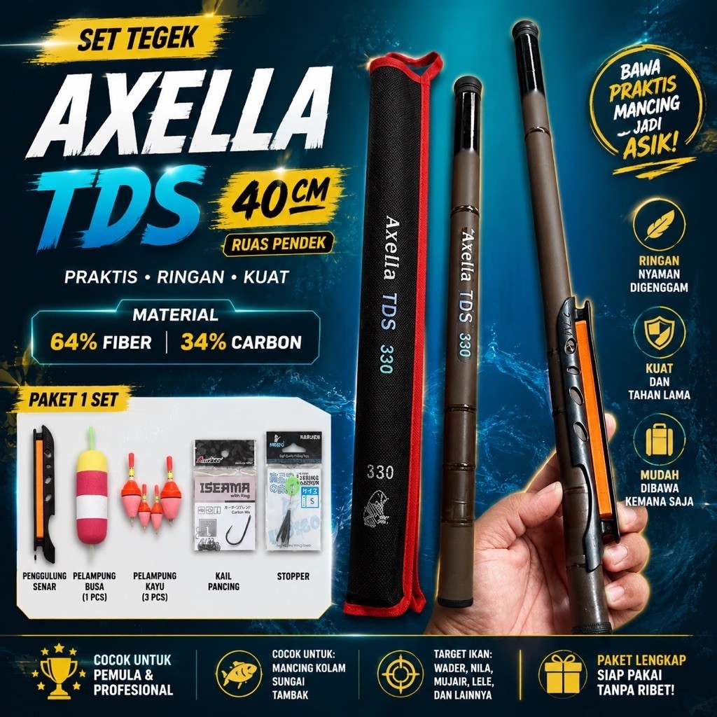 Set Joran Pancing tegek bebekan murah 1 Set Siap Pakai