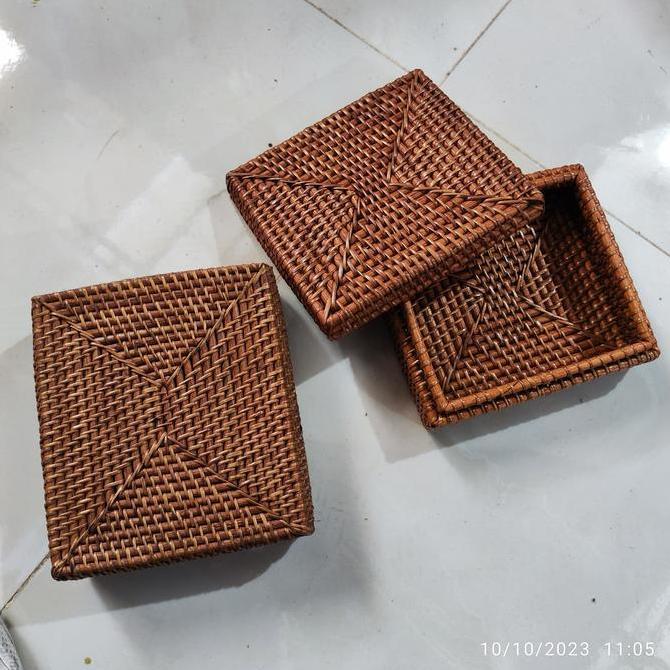 :::::::] box rotan hampers dengan tutup