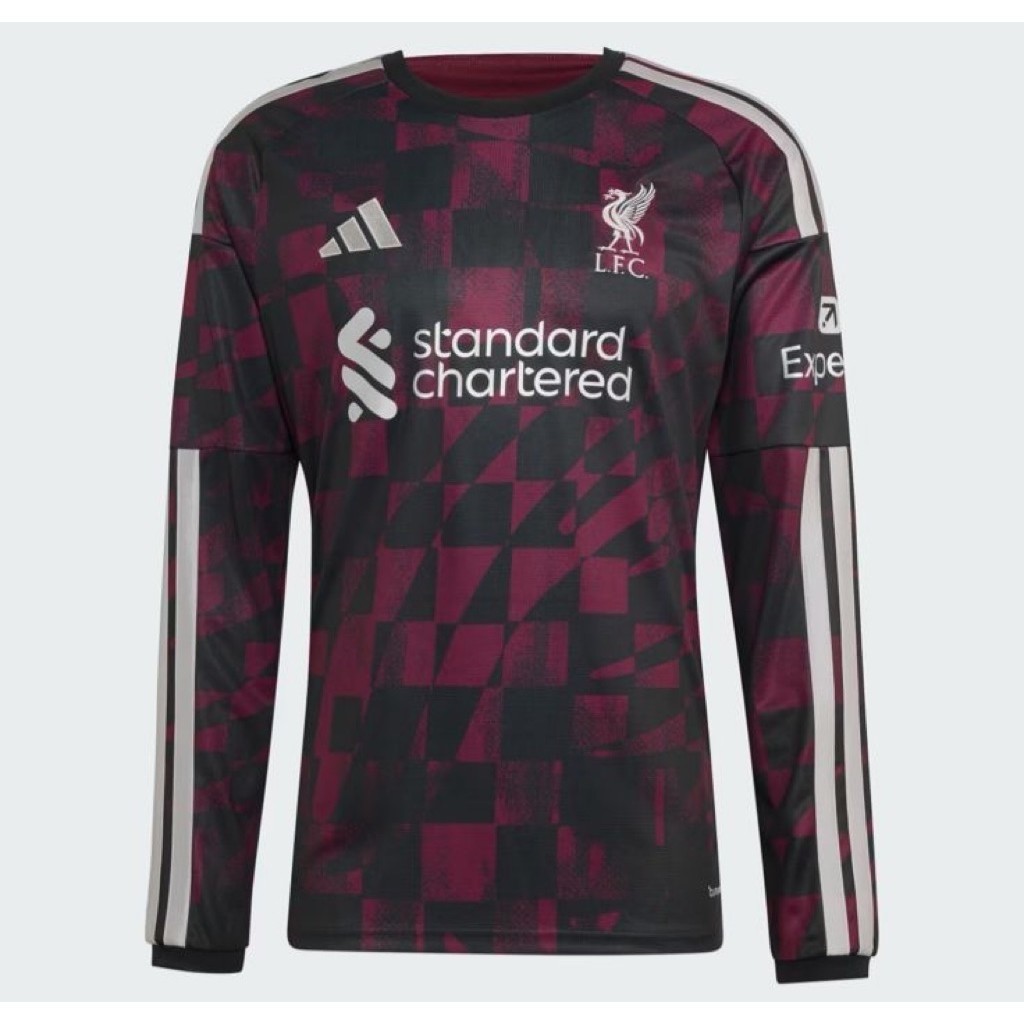 adidas Liverpool FC 26/27 Third Jersey Longsleeve Black BNWT Original Resmi KB8273