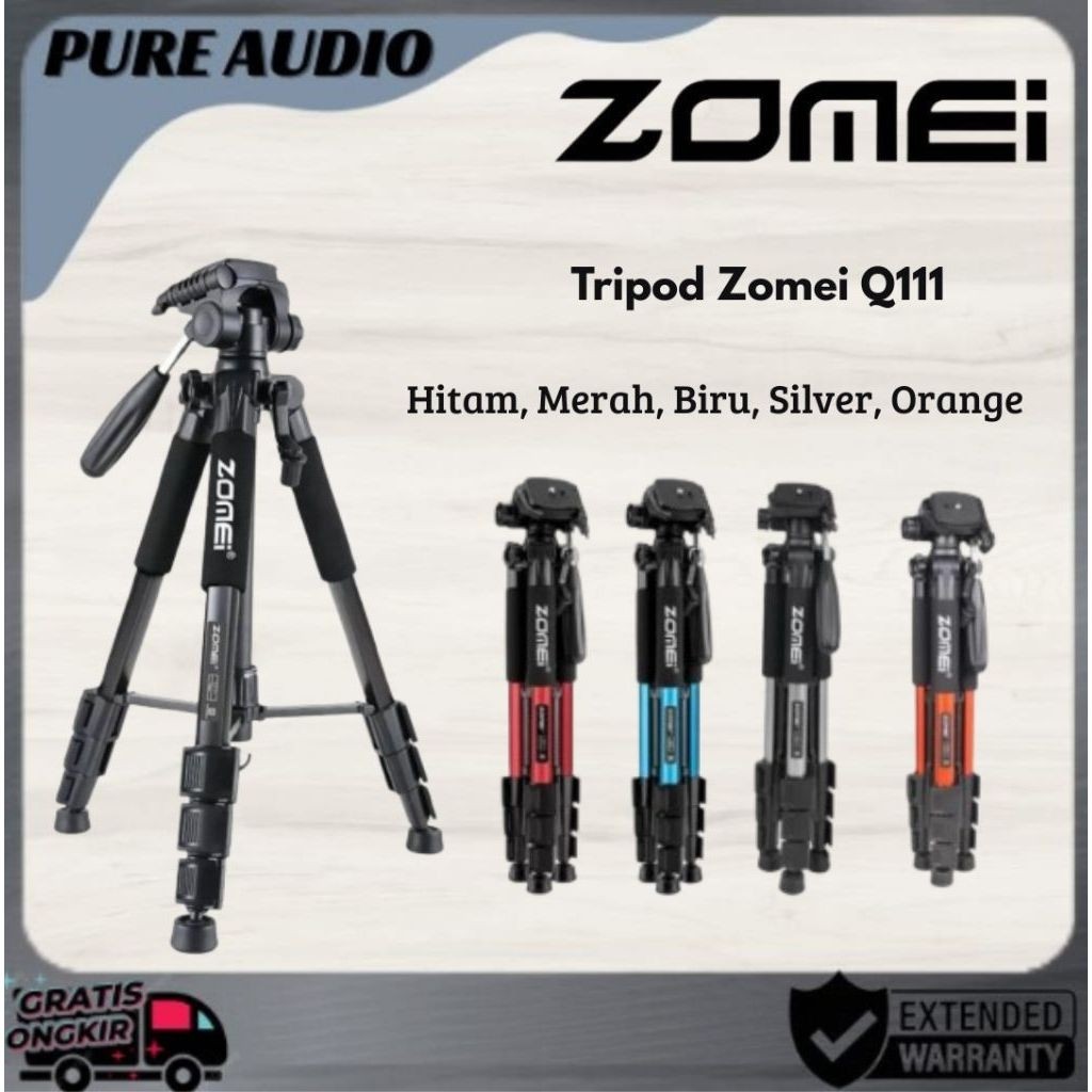 TRIPOD ZOMEI Q111 & PAN HEAD