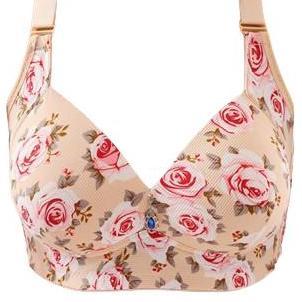 Oemahshop- Bh Bra Nita Jumbo Cup C-D Ukuran 36-46 Bh Nita Desa Motif Bunga Busa Nyaman