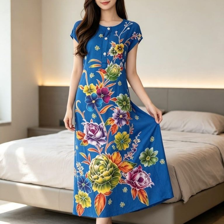 daster (32) kencana ungu Lebel biru singlet 32 LD 130 PB 115