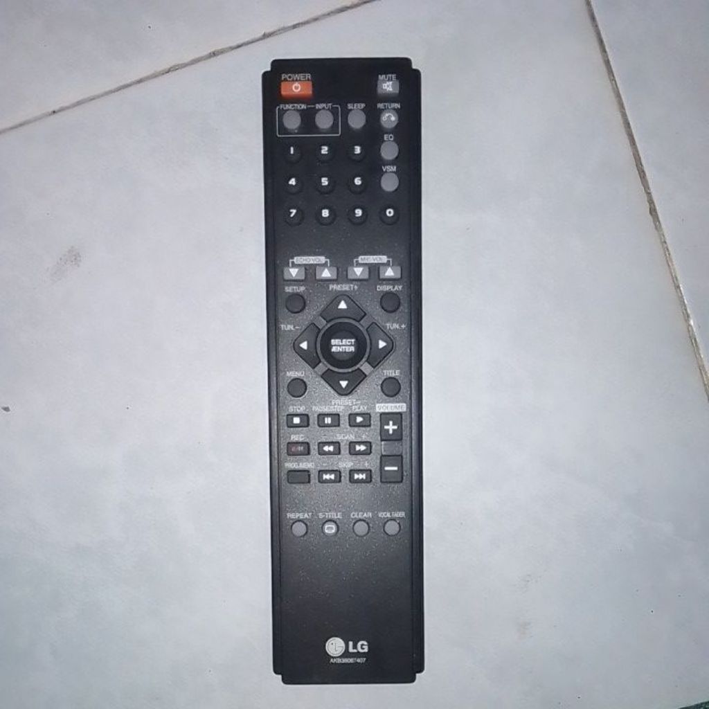 Remote Original DVD Compo Micro Hifi LG seri XD123