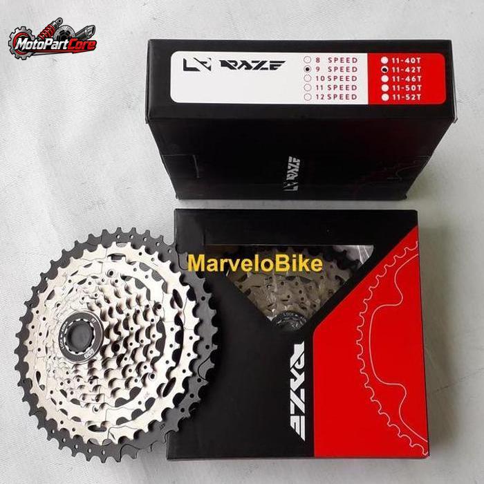 Sproket 9 Speed Raze 11-42T Cassette