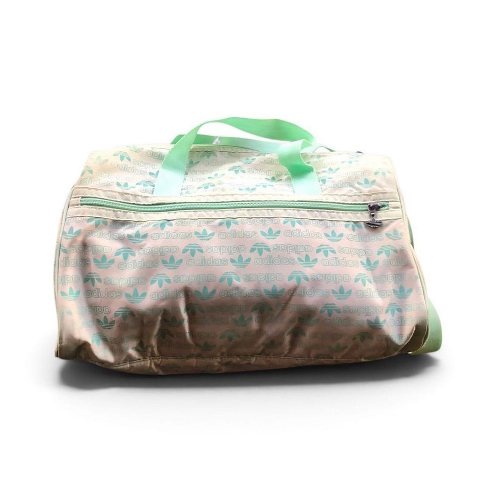 Vintage Adidas airliner Bag Duffle Bag Green Tosca Nylon material Copyright 2007