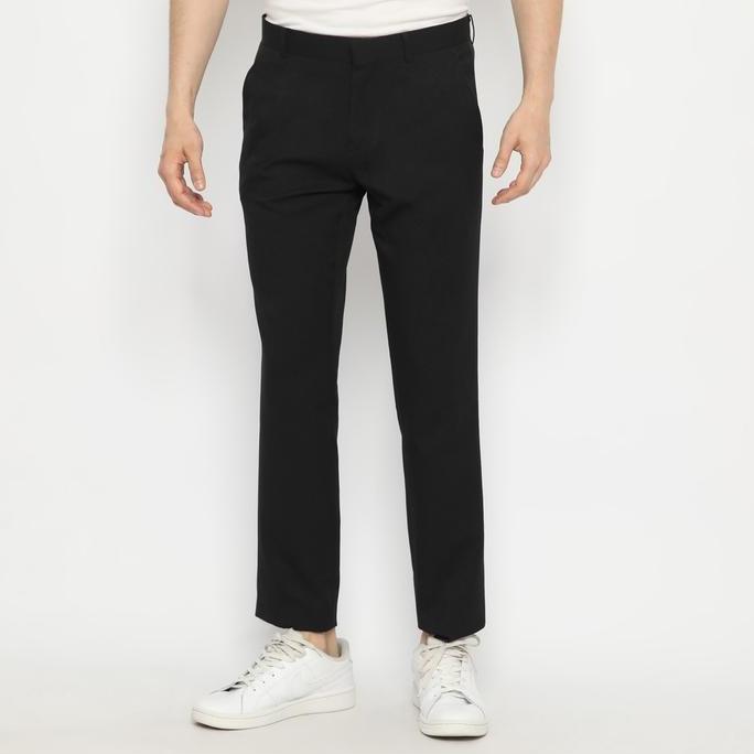 Platini Celana Formal Pria Panjang Slim Fit Hitam 88010