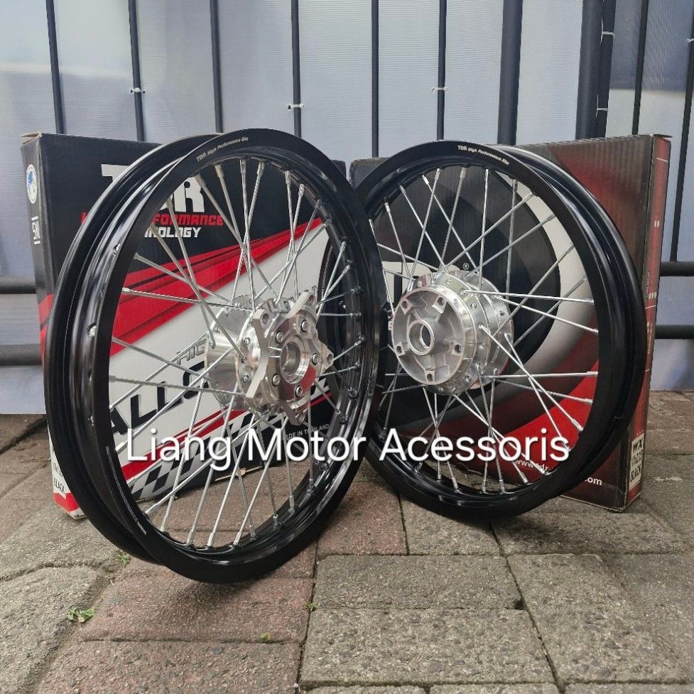 Sepaket Velg TDR Ring 17 Tromol Set Jari2 - Yamaha Jupiter MX King / MX King 150 Bonus Rakit Plus Se